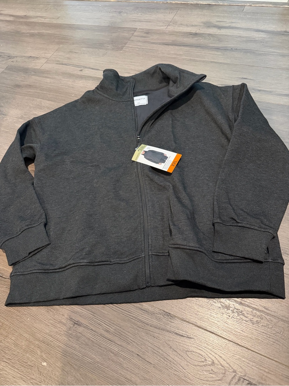 Womens Mondetta Heathered Full Zip Fleece  Size XXL